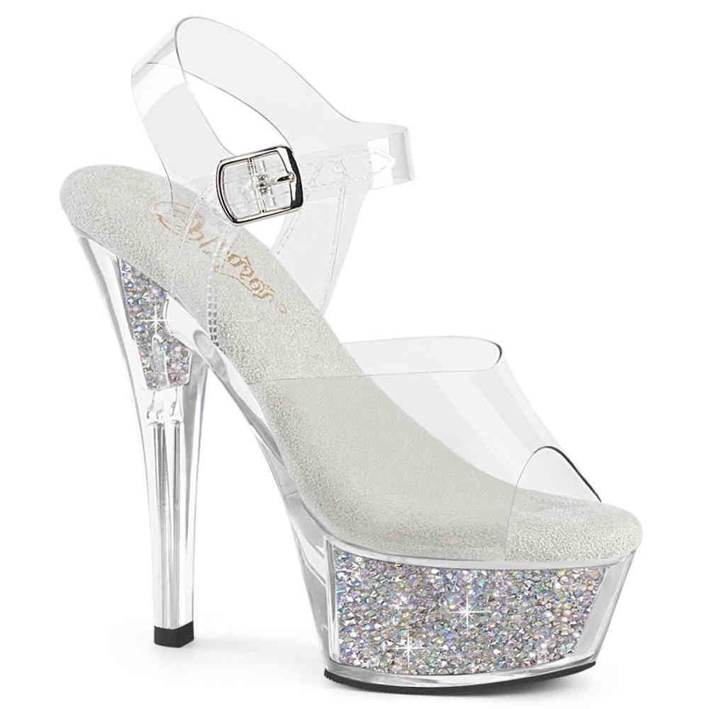 Pleaser - KISS208RSI KnöchelriemenSandale - Transparent Product image